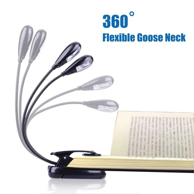 

Music Stand Light, Clip On Led Book Lights, Usb Operated, Reading Lamp In Bed, 4 Brightness Levels, Perfect For Bookworms, Piano