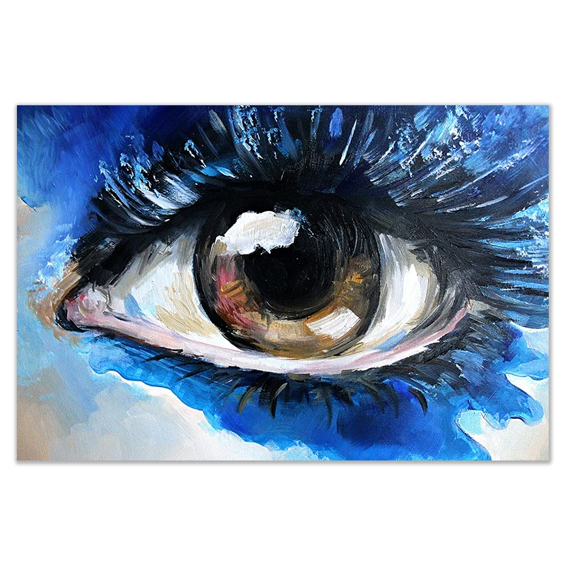 

Fashion Eyes on The Wall Art Printed Canvas Printing Cuadros Grandes Decoracion Salon Modern Canvas Painting Summer House Decor