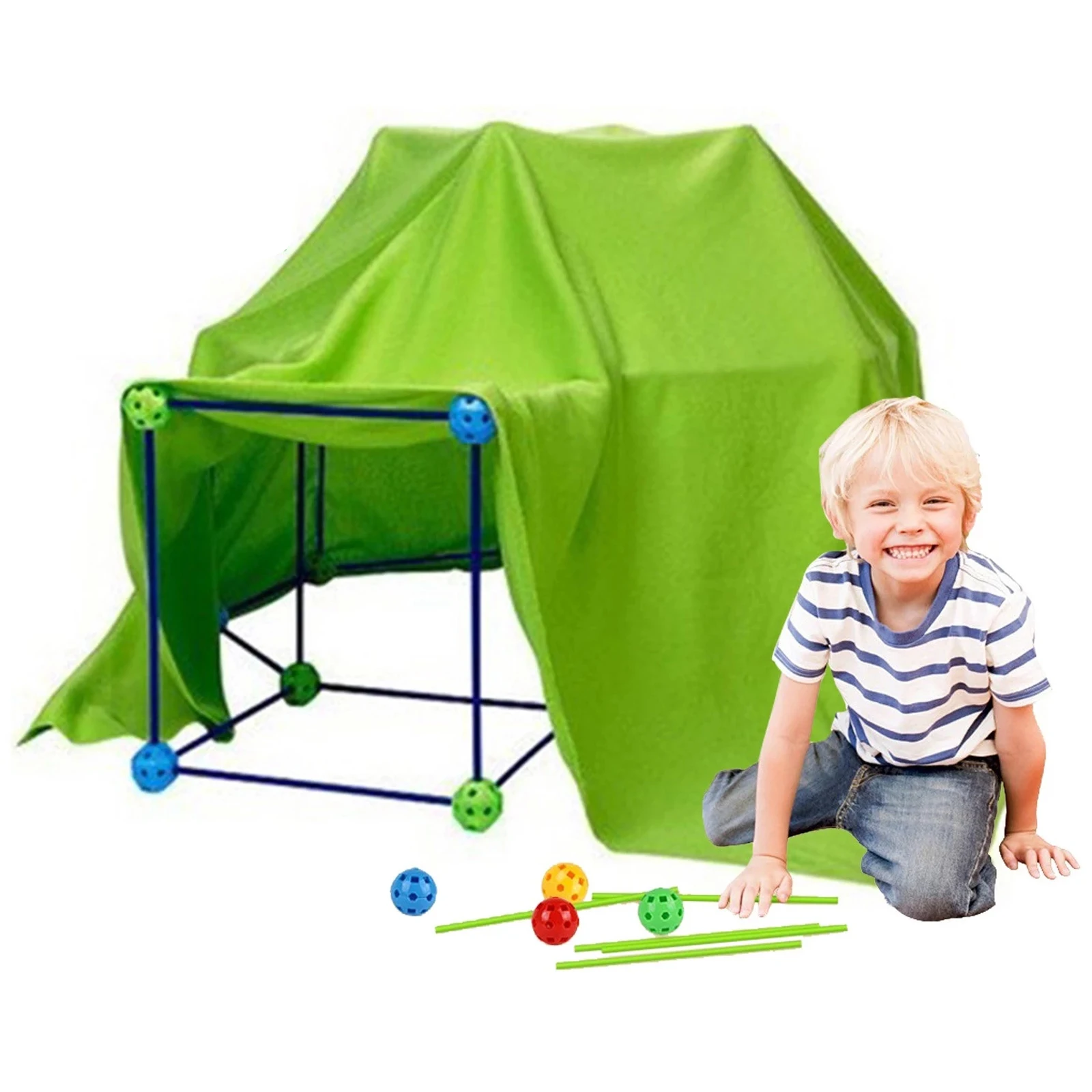 Конструктор форт набор для строительства игрушечные замки туннели палатки