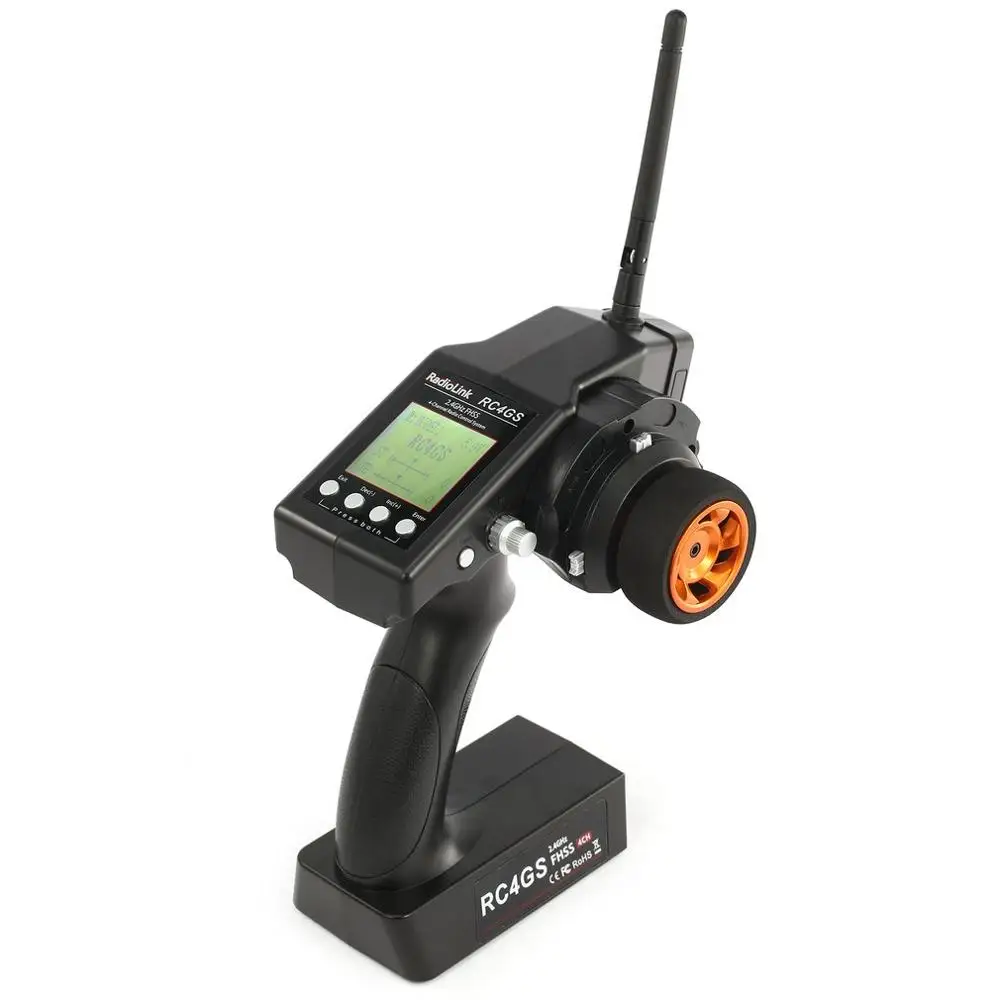 Пульт дистанционного управления RadioLink RC4GS 2 4G 4CH передатчик + гироскоп R6FG Внутри