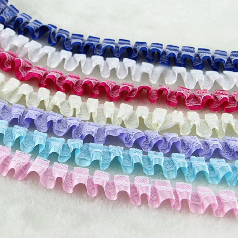 

New Sewing Crafts Discount Lace Curtain Garment Handmade Fabric Apparel Sewing Accessories DIY Lace 2.5cm