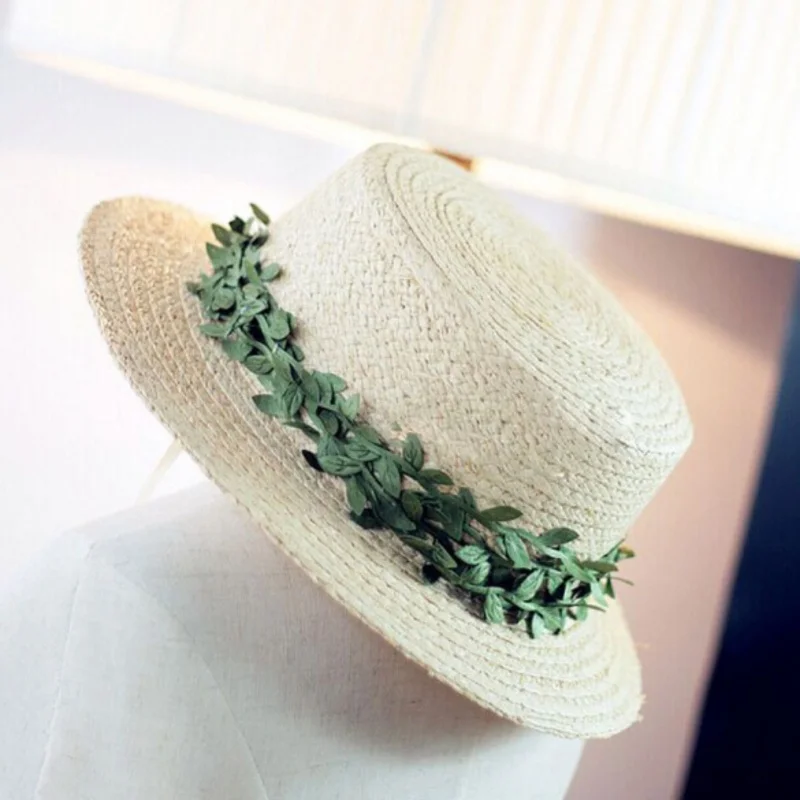 40 м искусственных листьев лозы имитации листва Зеленые листья из ротанга