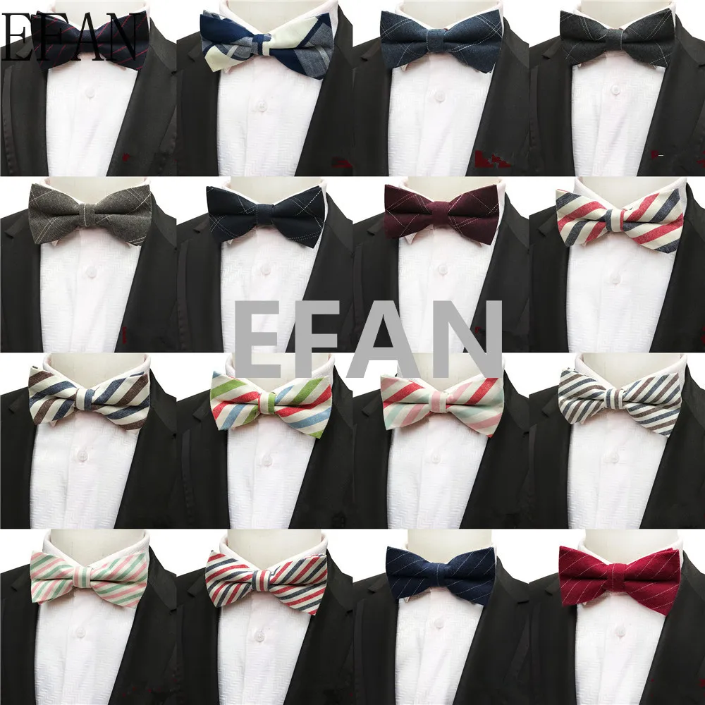 Мужской регулируемый галстук бабочка из 100% хлопка с принтом|Мужские галстуки и