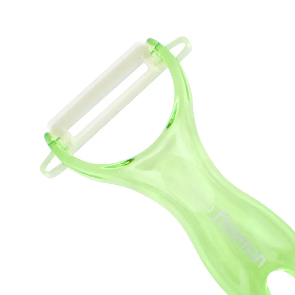 Fissman Керамическая овощечистка с прозрачной ручкой Овощечистка овощерезка фрукты