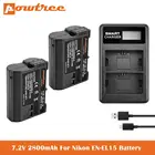 7V 2800mAh EN-EL15 EN-EL15A зарядное устройство для Nikon d750, d7200, d7500, d850, d610, d500, MH-25a, d7200, z6, d810 батареи