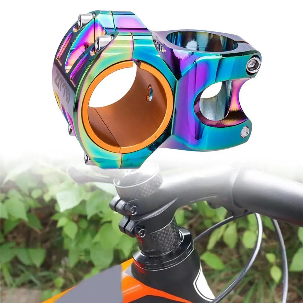 

ZTTO 31.8mm CNC Bicycle Stem Corrosion Resistance Installed Easily Iridescent Fadeless Mountain Bike Short Handlebar Stem