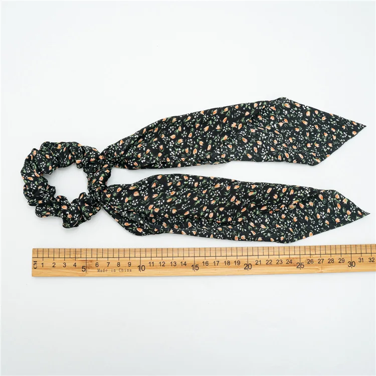 Новый тренд Милый принт обтянутая тканью Женская эластичная лента для волос