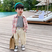 new pink spring summer boys blouses shirts kids children clothing top overcoat costume sport beach cotton school high quality