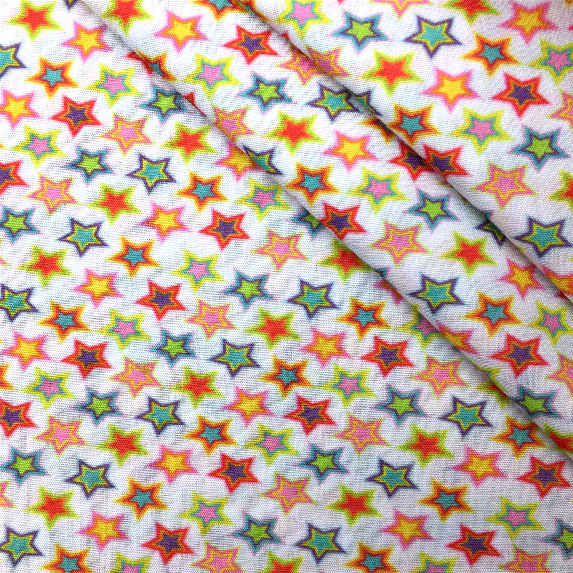 Полиэстер хлопок Материал ткань изображение солнца Луны и звезды лоскутное