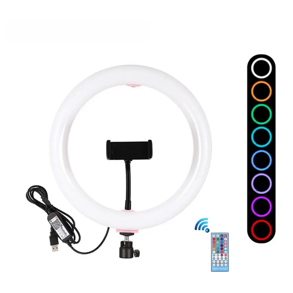 Кольцевой светильник для селфи вращающийся на 360 градусов шариковый