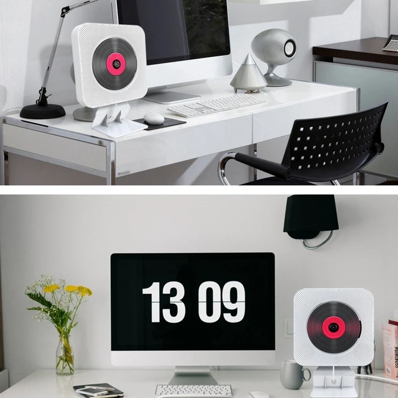 Wall-Mounted Bluetooth CD Player Prenatal Education Speaker Sounds Cd English Learning Machine (EU Plug) | Электроника