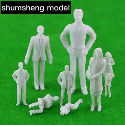 Масштаб модель поезда белого цвета масштаб 1:43 белые фигурки O 50 шт. | Игрушки и