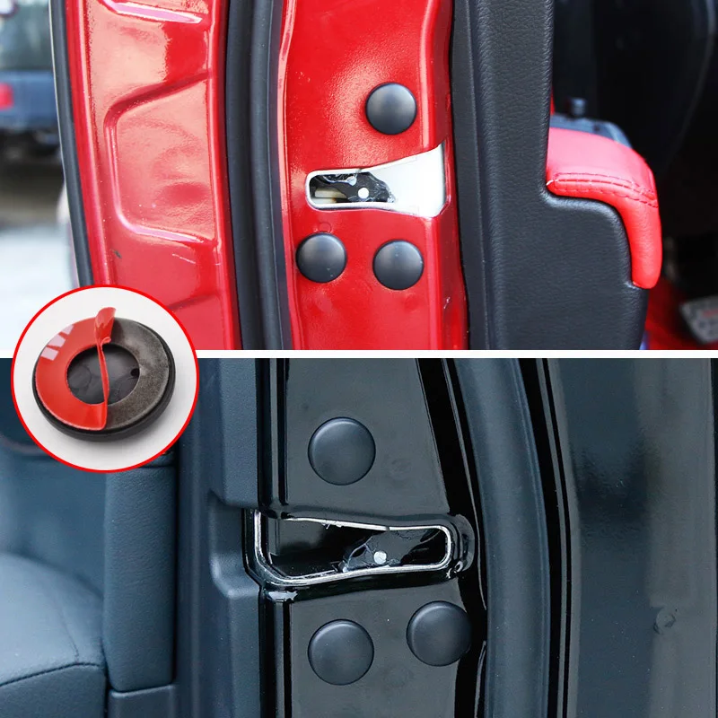 Универсальная автомобильная дверная Блокировка винтовая защита наклейка для Fiat