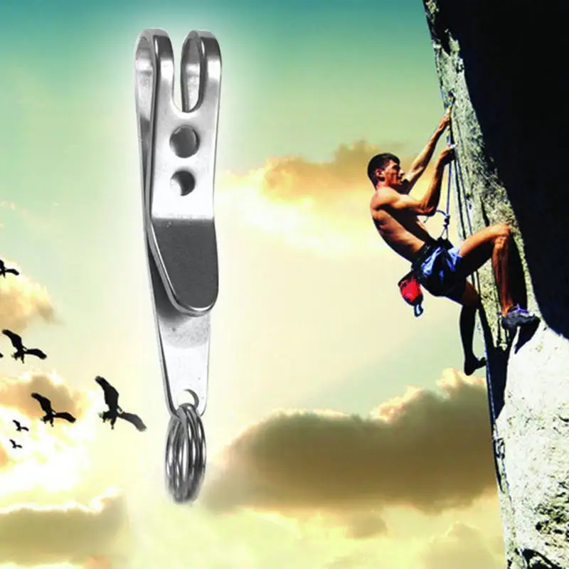 

Suspension Clip Key Ring Outdoor Tool Banknote Clip Accessories Quick-hanging Carabiner Equipment U3M5