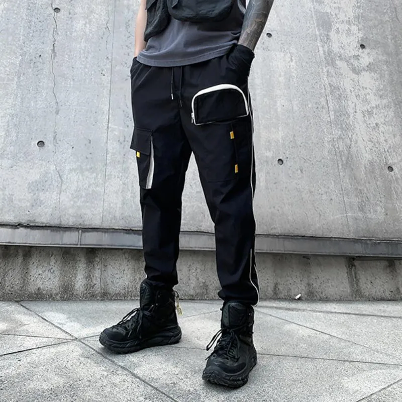 

2021 Black Jogger Men Cargo Pants Spring and Autumn Outdoor Tactical Military Pants Casual Loose Sweat Pants Men Trousers S-3XL