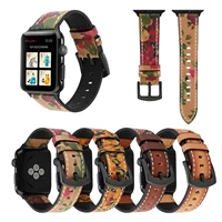 for apple watchband vintage leather strap 38mm 40mm iwatch 42mm 44mm 7 se 6 5 4 3 2 1 leather strap vintage strap