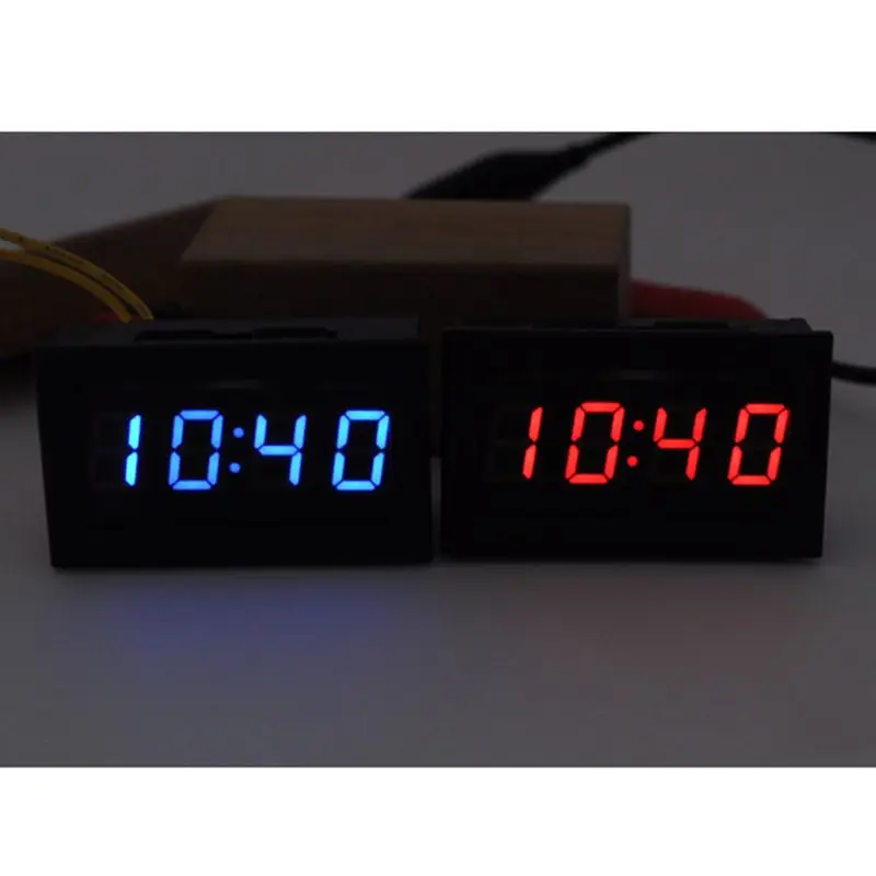 Светодиодный набор электронных часов DIY для автомобиля таймер мотоцикла