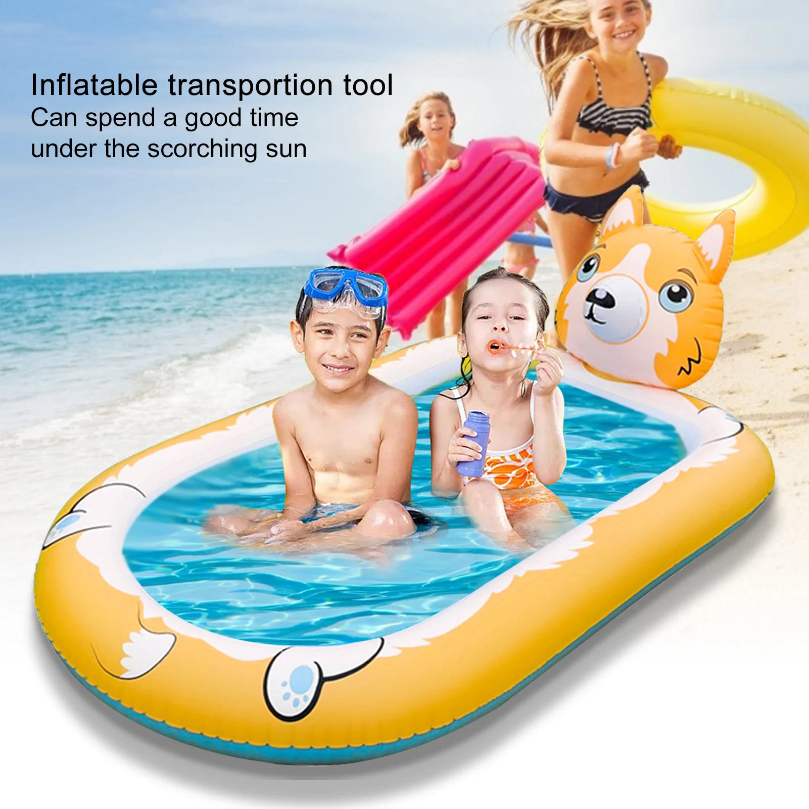 

Children's Inflatable Spray Water Cushion Summer Kids Play Water Mat Lawn Games Pad Sprinkler Play Toys Outdoor Tub Swiming Pool