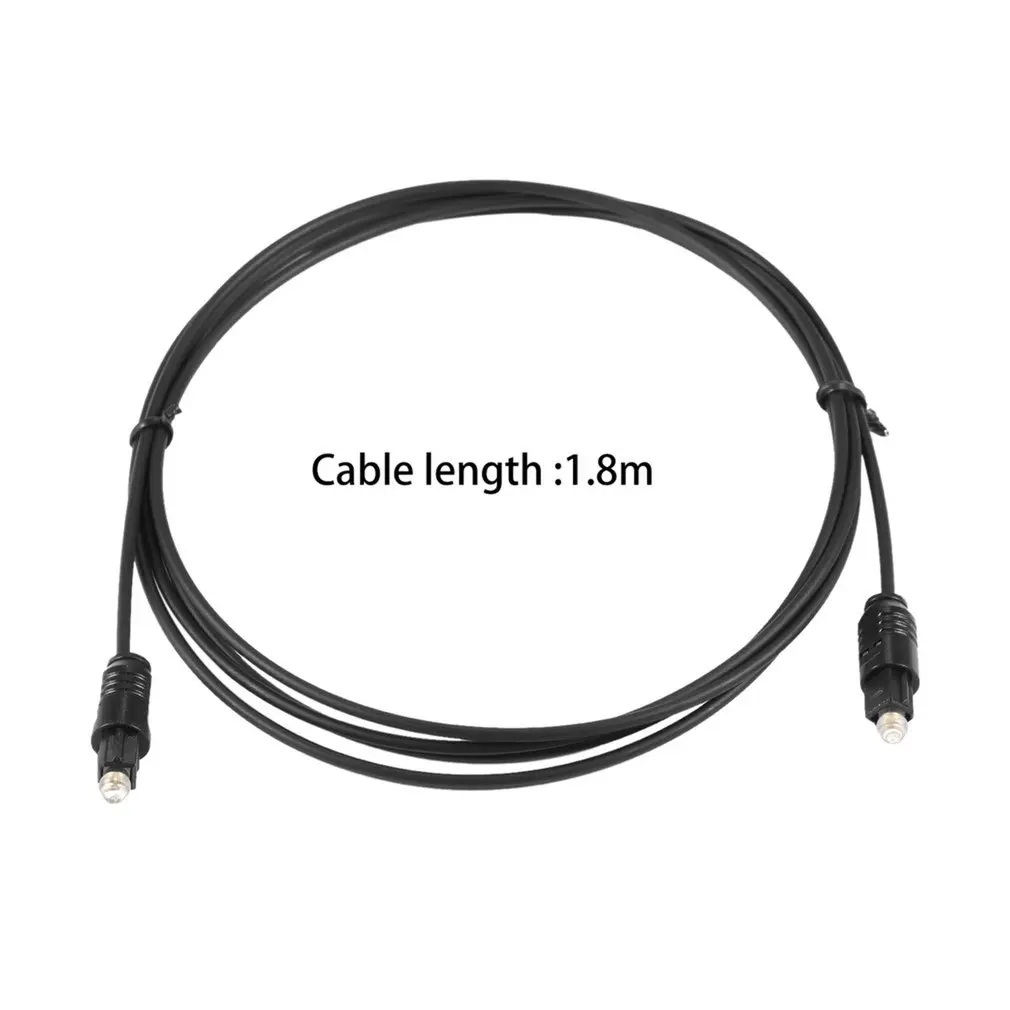 

1pcs Digital Audio Cables Connect Cable 1.8 M Digital Optical Fiber Optic Toslink Audio Cable PVC Fiber Toslink Audio Cord