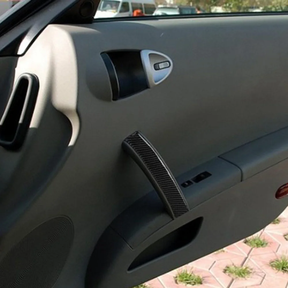 256*35 мм ручка панель отделка наклейки автомобиля волокна двери Copilot для Nissan 350Z Z33