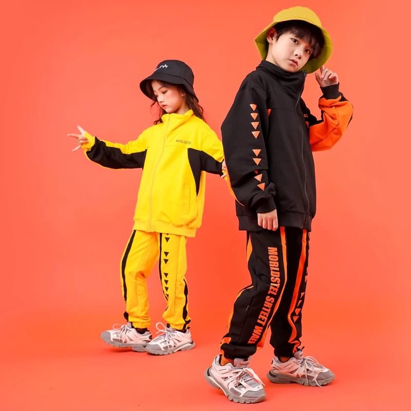 Крутой Детский свитер с высоким воротником спортивный костюм для бега