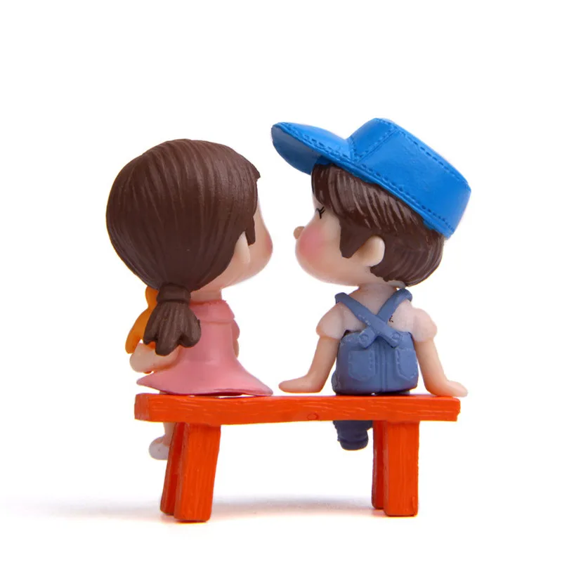 Новинка 3 шт./комплект стул для влюбленных миниатюрный ландшафт украшение сделай