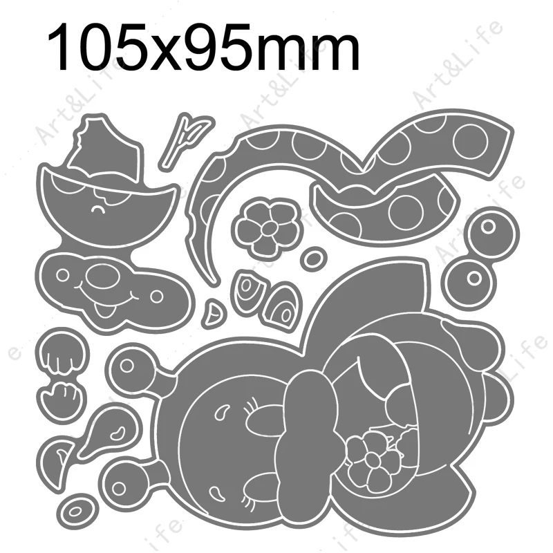 Милый Божья коровка жук Горячая новинка металлические режущие штампы трафареты