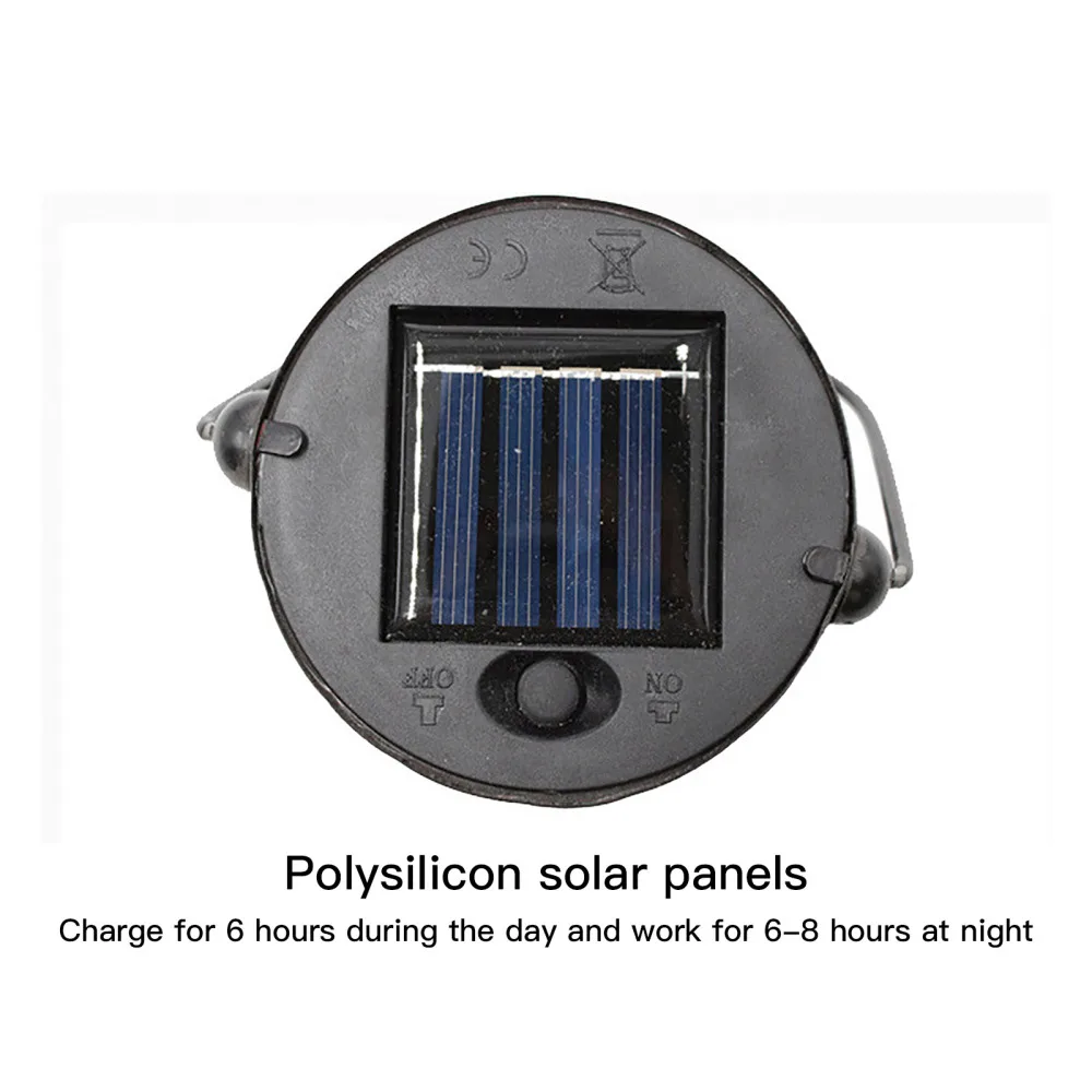 

Decor Solar Lamp Handle Energy-saving Waterproof Portable Painted Chargable Decorative Hexagonal Winter Melon LED Lights