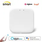 Умный беспроводнойпроводной шлюз Tuya ZigBee 3,0, хаб для умного дома, мост, приложение Smart Life, пульт дистанционного управления, работает с Alexa Google
