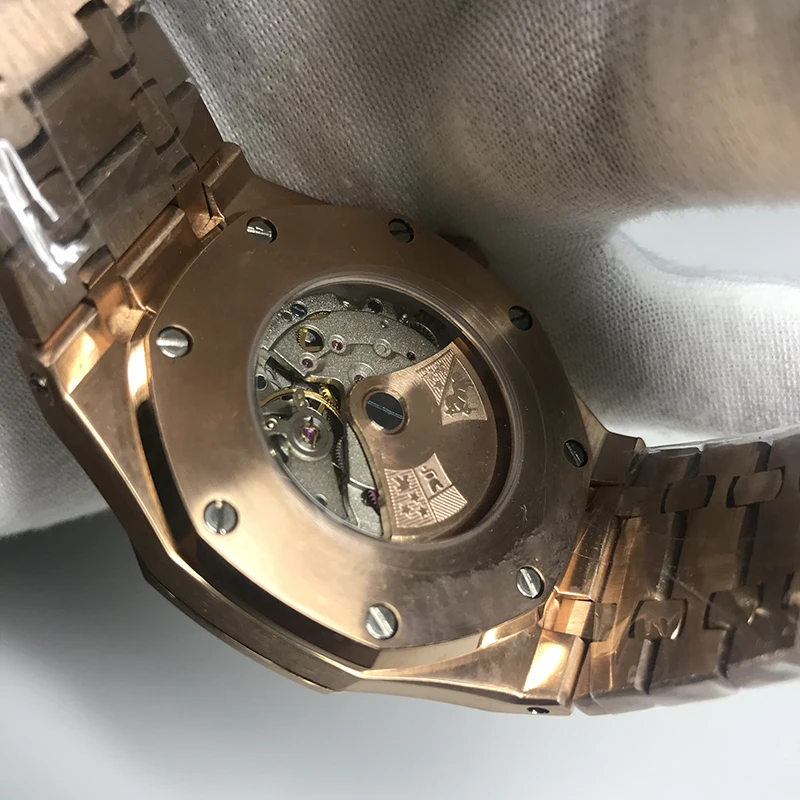 AAA бриллианты автоматический Королевский матовый черный циферблат дуб мужские 18