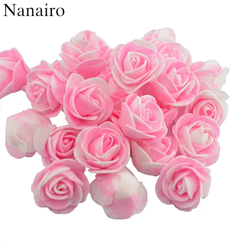 3 5 см ПЭ пена Роза 30 шт. Искусственный Мини Свадебный венок Скрапбукинг Цветы