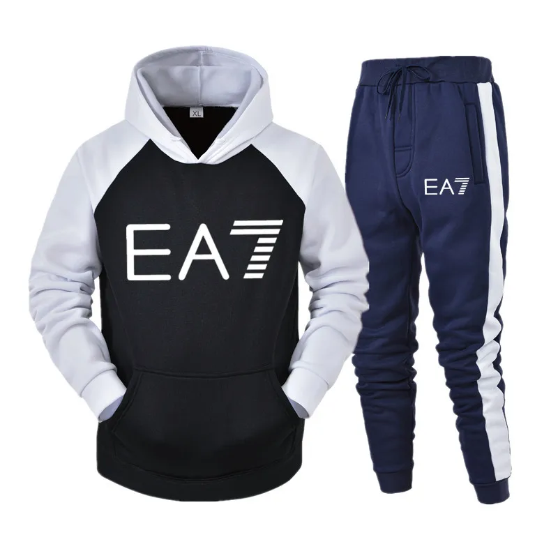 

2021 new brand sports fashion breathable comfortable clothing high quality sports suit two piece Hoodie + sports pants