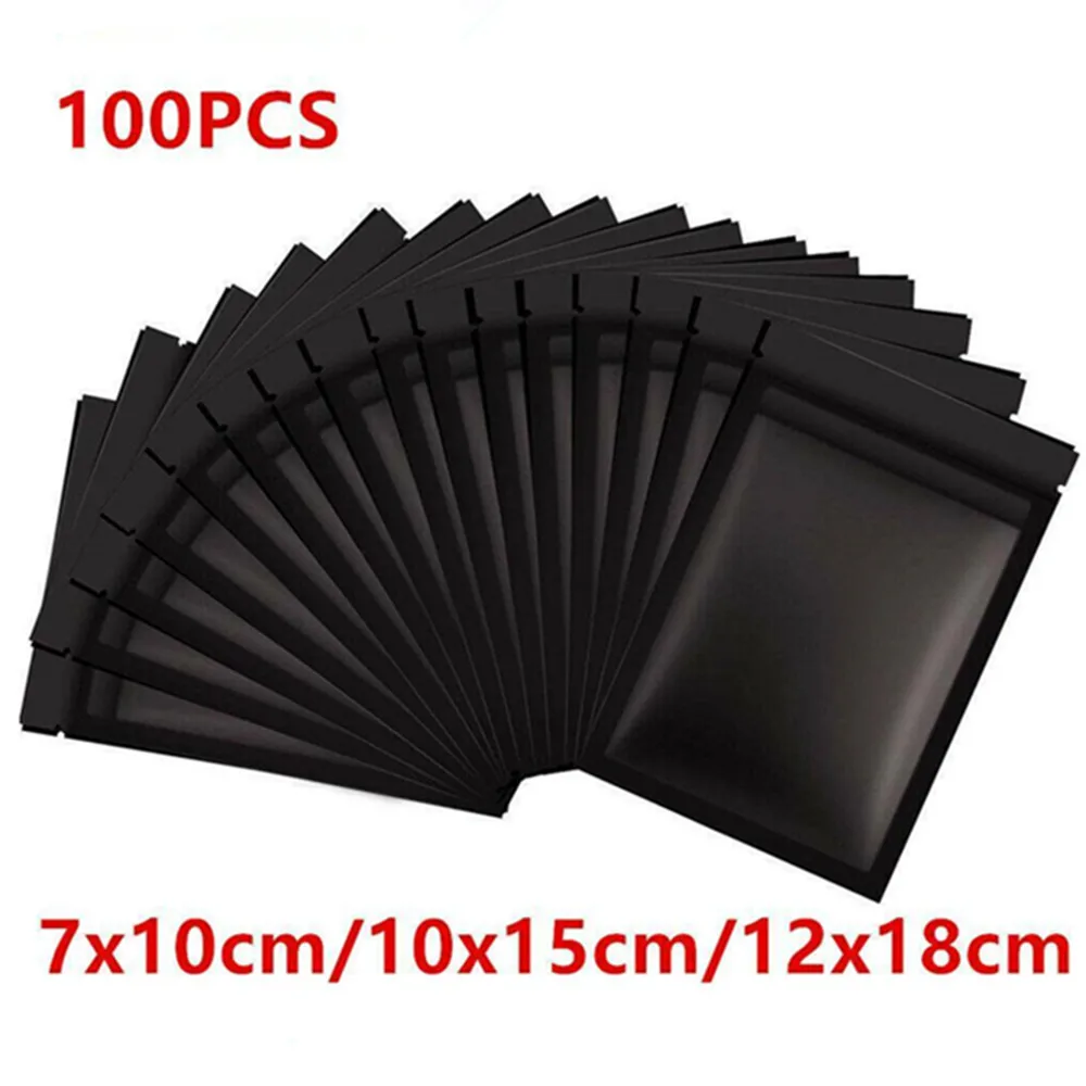 

100 шт., пакеты на молнии из алюминиевой фольги