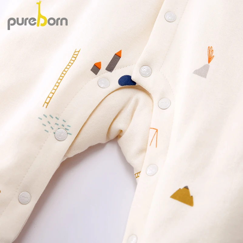 Детский комбинезон Pureborn зимняя одежда для маленьких девочек с