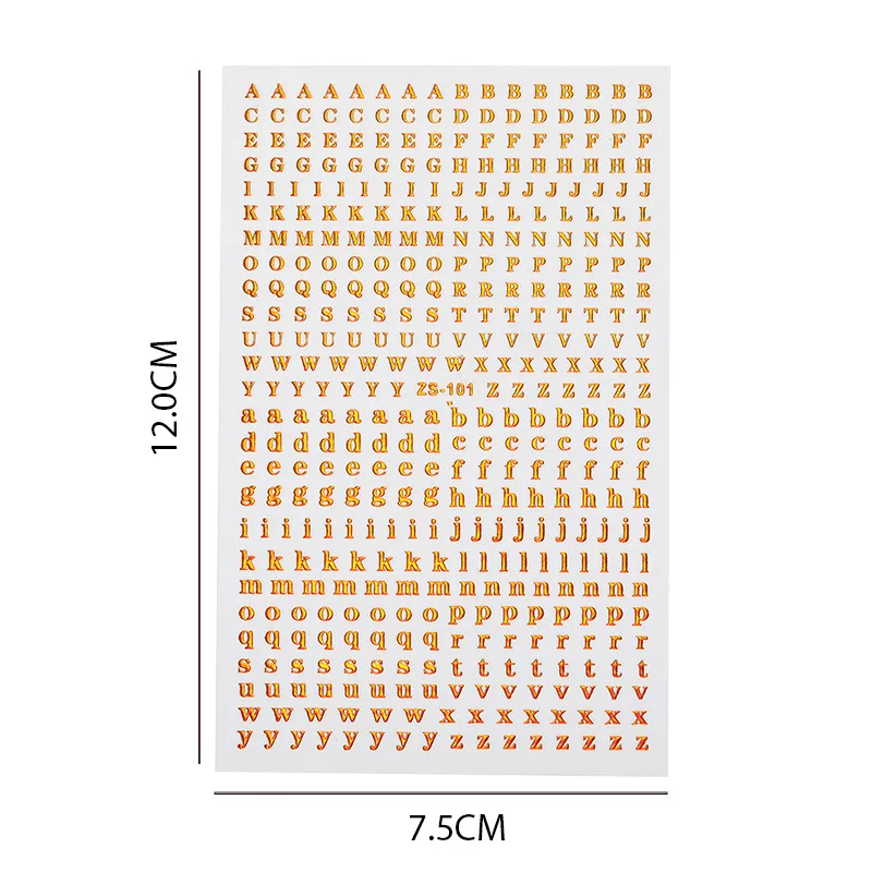 

1pc Nail Art European and American Letters Laser English Letter Stickers 3D Colorful Aurora DIY Art Creative Nail Art Decoration