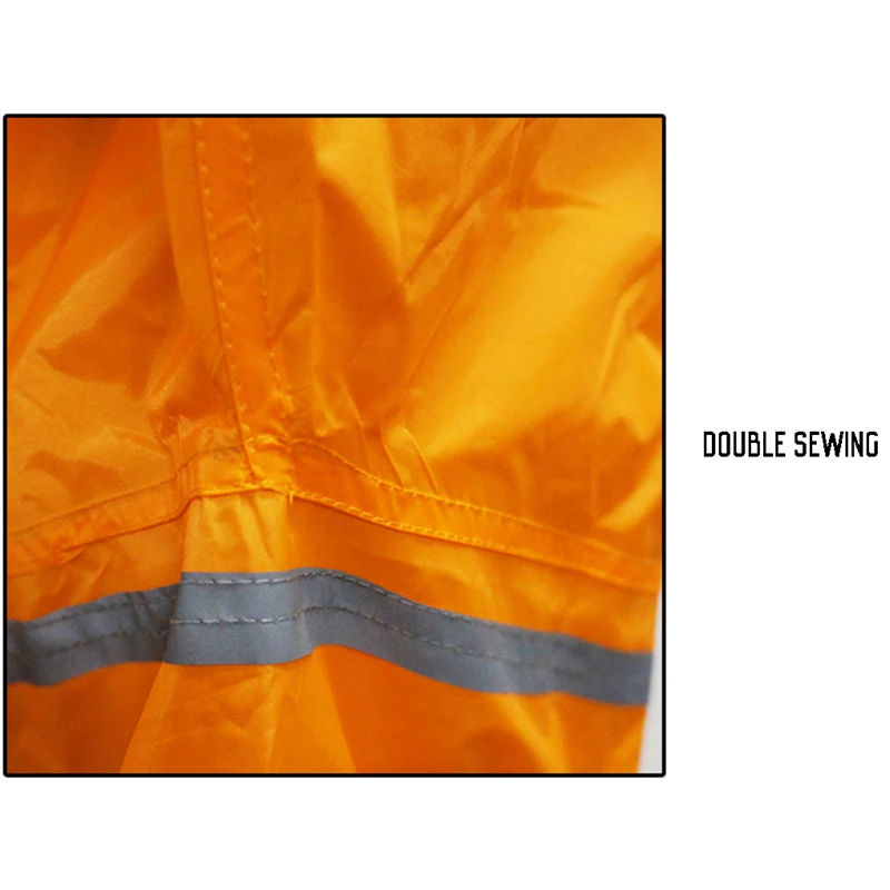 Модный черный и оранжевый мотоциклетный дождевик/комбинезон/Комбинезоны для