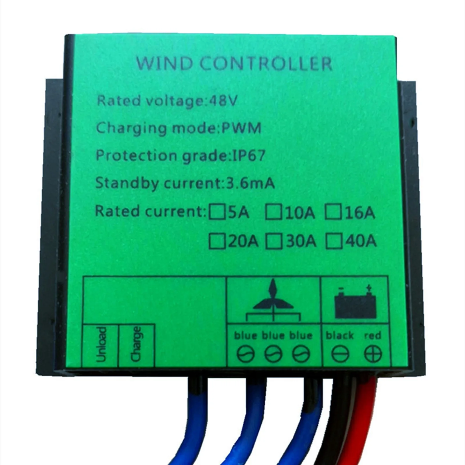 

48V 600W 15A PWM Wind Generator Controller Waterproof Wind Turbine Controller Aluminium Alloy