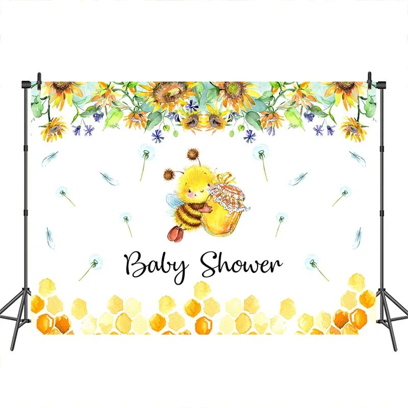

Mocsicka фон для фотосъемки детей с изображением маленькой пчелы меда цветка индивидуальные фоны для фотостудии