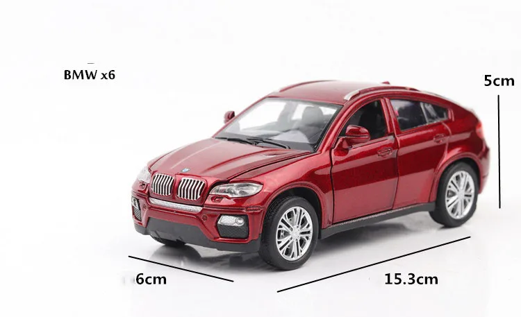 1:32 модель литая под давлением машина SUV X6 имитация металлического сплава дисплей Автомобили огни игрушки для детей Подарки для детей