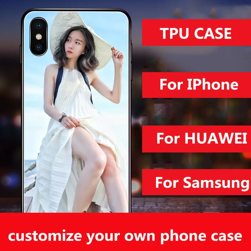 Фото Изготовленный на заказ ваш собственный TPU Стеклянный матовый чехол для IPhone 7 8 Plus 11