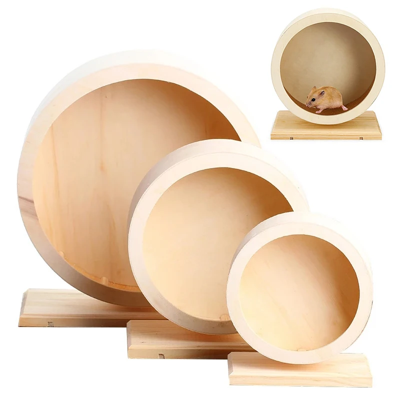 1 шт. деревянный ролик для хомяка бега | Дом и сад