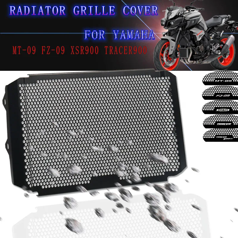 For YAMAHA MT-09 Tracer 900 GT XSR900 MT09 FZ09 2016 2017 2018 2019 Motorcycle Radiator Guard Grill Cover Protector