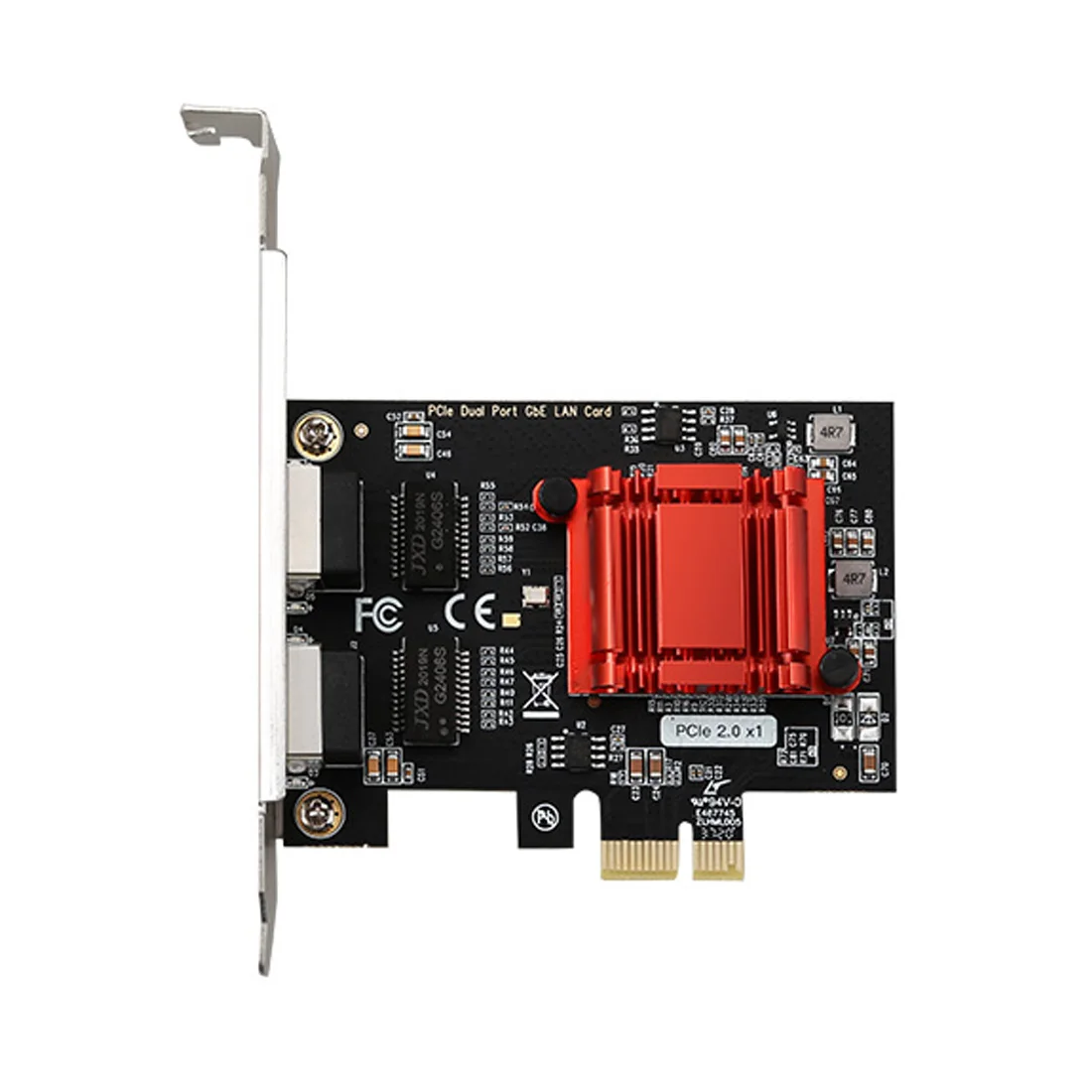 Двухпортовая сетевая карта RJ45 PCI-E 2 0 X1 Gigabit Ethernet контроллер адаптера LAN 100 и 6 с