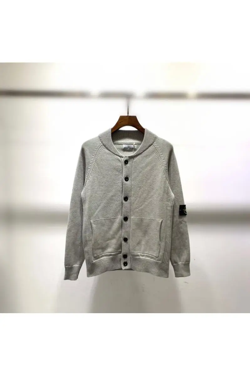 

Stone Island 2021Men's Long Sleeve Thin Spring and Autumn Sweater Jacket Cardigan V-neck Knitwear Men's Trendy