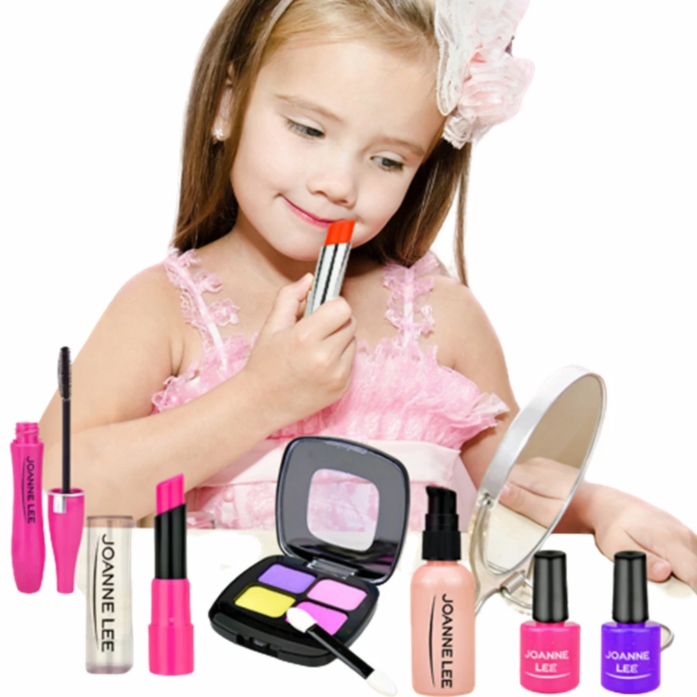 Набор игрушек для макияжа девочек ролевые игры принцесса розовый макияж