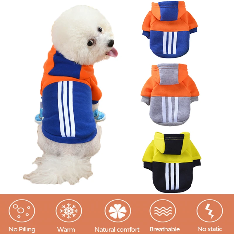 

Pet Costumes Winter Warm Dog Pullover Clothes For Small Medium Puppy Fleece Hoodie Teddy Jacket Coat Corgi Sweatshirt Pet Outfit