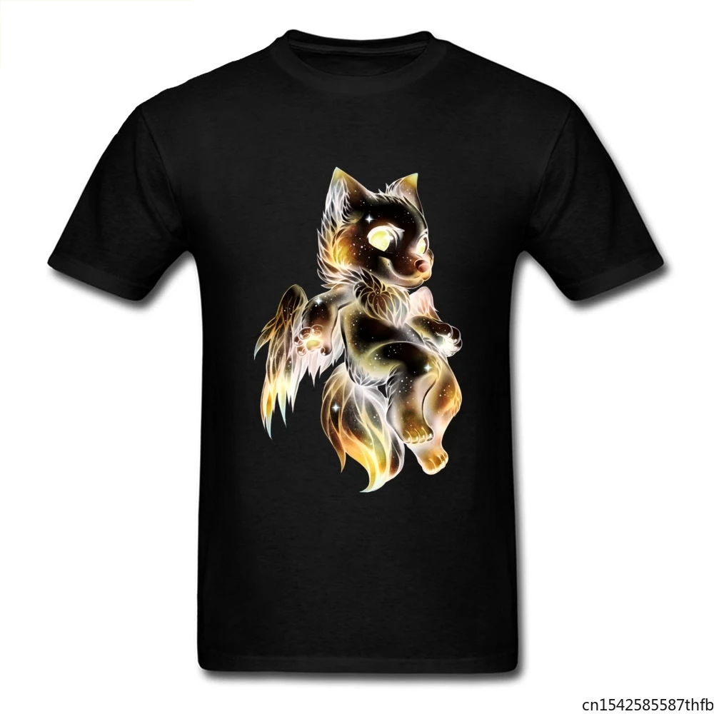 

Plus Size Clothes Cute Cartoon Wolf Black Tops & Tees Hip-hop Team Custom Short Sleeve T-shirts Men