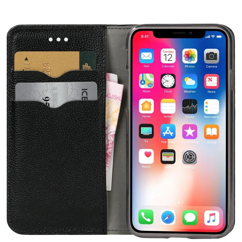 Flip Phone Cases For iPhone 6 6s 7 8 Plus 11 Pro X Xr Xs Max Case Litchi Texture buckle Back Cover 6sp 7p 8p case | Мобильные