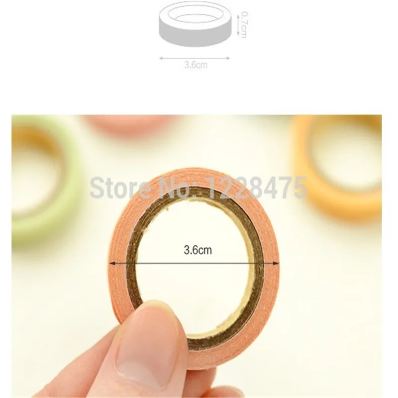 

10PCS/lot New Candy color Rainbow style masking tape DIY Multifunction deco paper Tape JAPAN stationery adhesive tape
