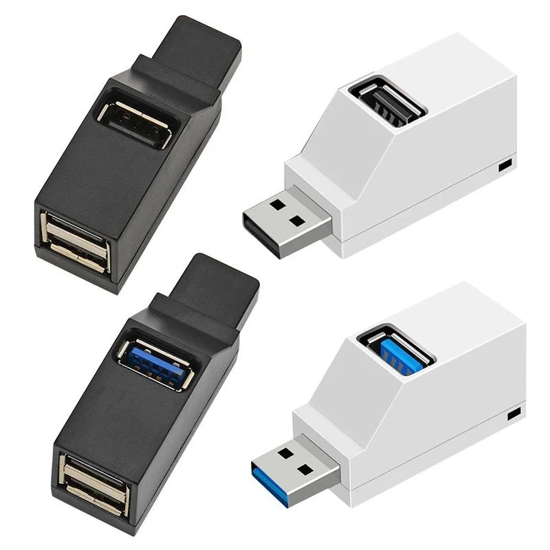 3 порта USB концентратор мини 2 0 высокоскоростной разветвитель коробка для ПК